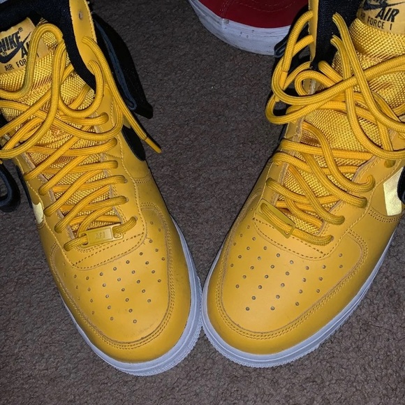yellow air force 1 high top